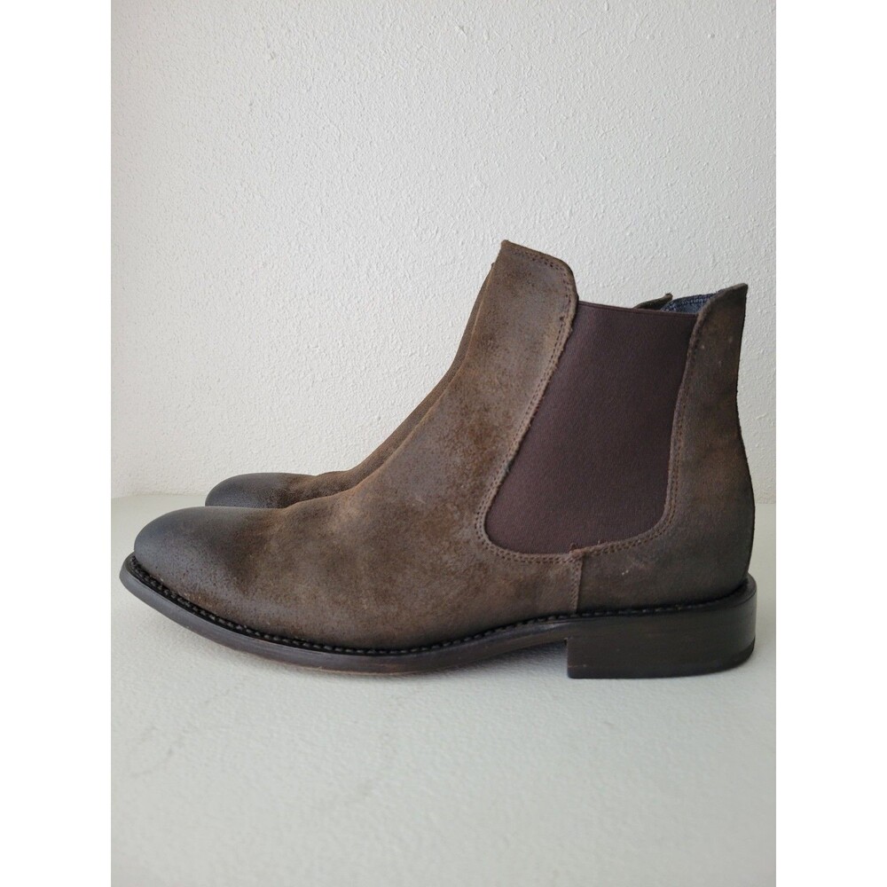 Thursday Boot Co Cavalier Dark Brown Suede Chelsea Boots Men’s 7.5 Goodyear Welt - Picture 10 of 16